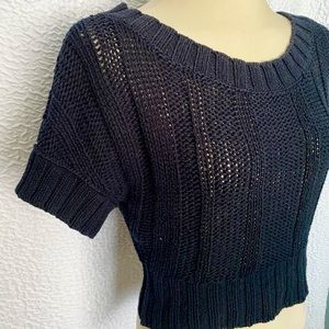 Hollister dark navy knit top